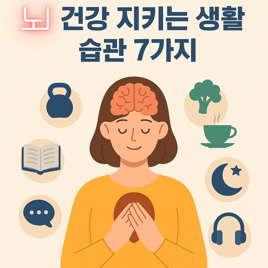 백세시대 필수, 뇌 건강 지키는 생활 습관 7가지
