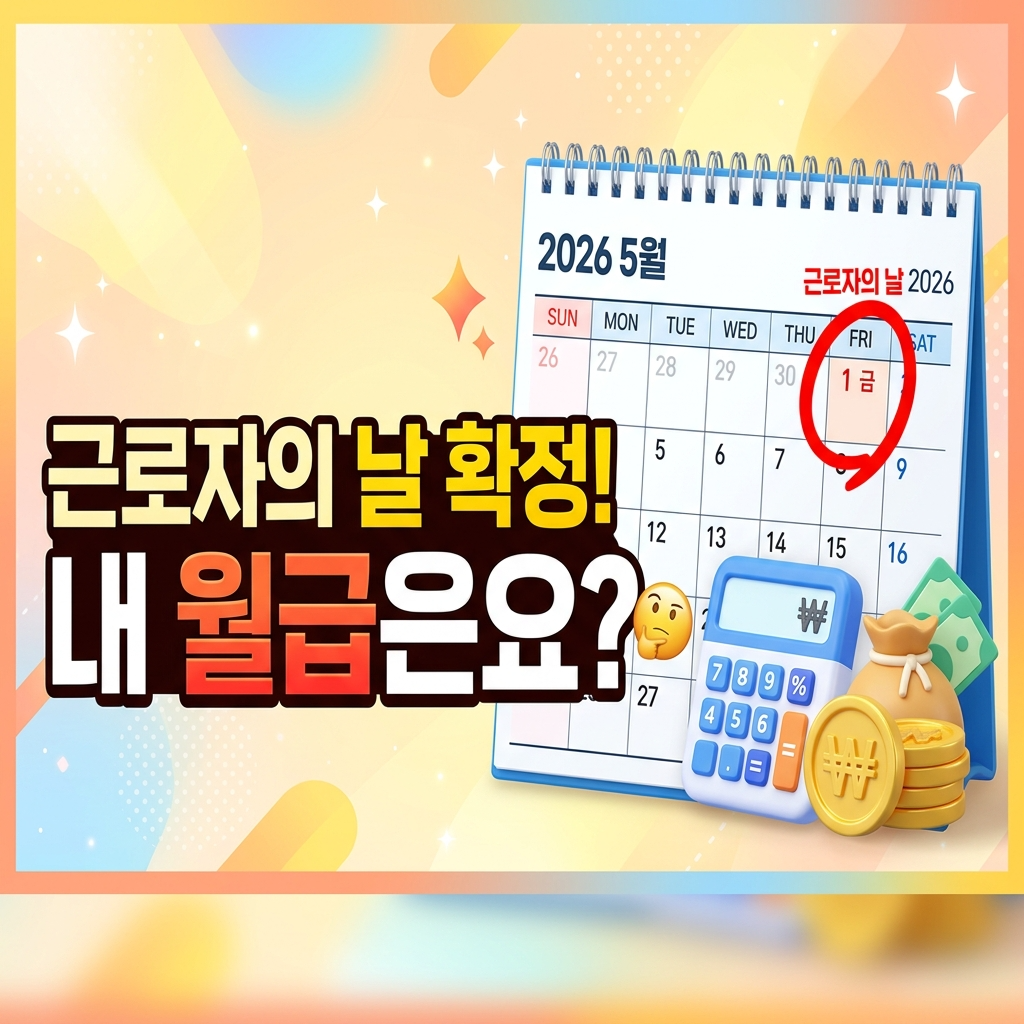 2026년 근로자의 날 공휴일 지정 수당 계산
