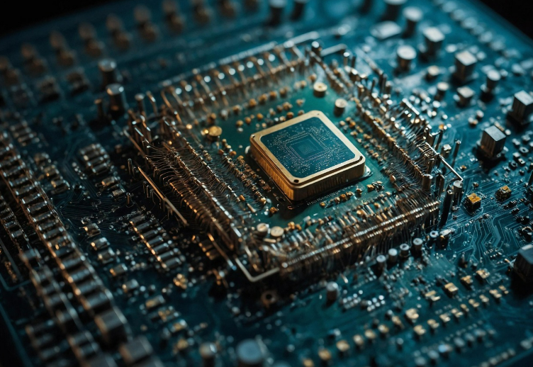 PCB위 반도체 이미지