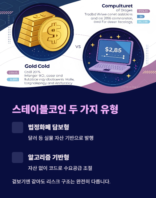 스테이블코인 두 가지 유형