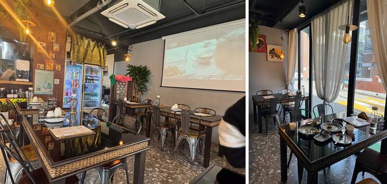 내부 자리 및 창가 자리