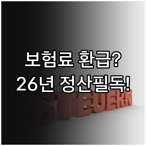 2026년 지역가입자 소득 정산 제도..
