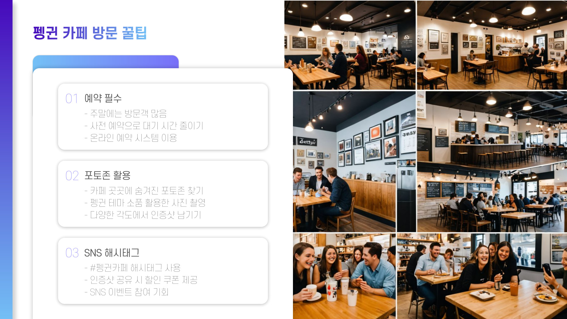 펭귄 카페 오픈 SNS 인증샷 열풍