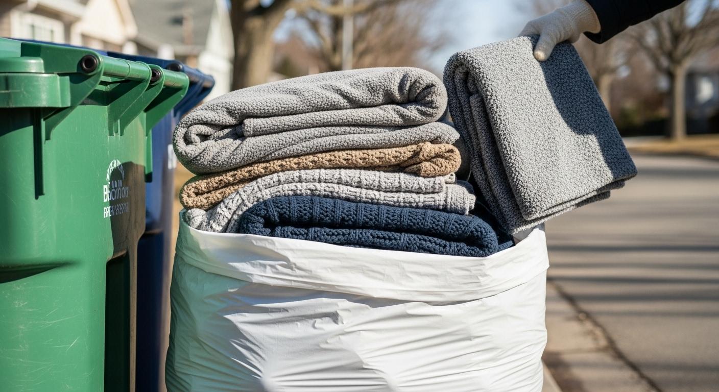 겨울 이불 버리기