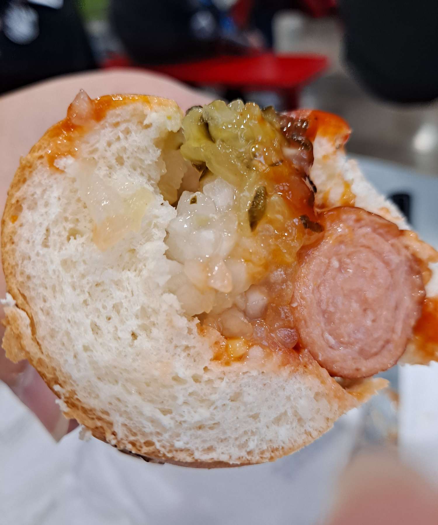 코스트코 소세지 반쪽