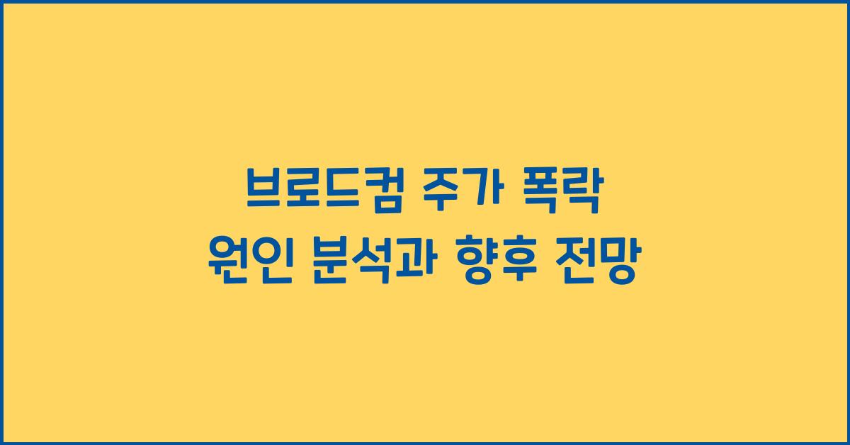 브로드컴 주가 폭락