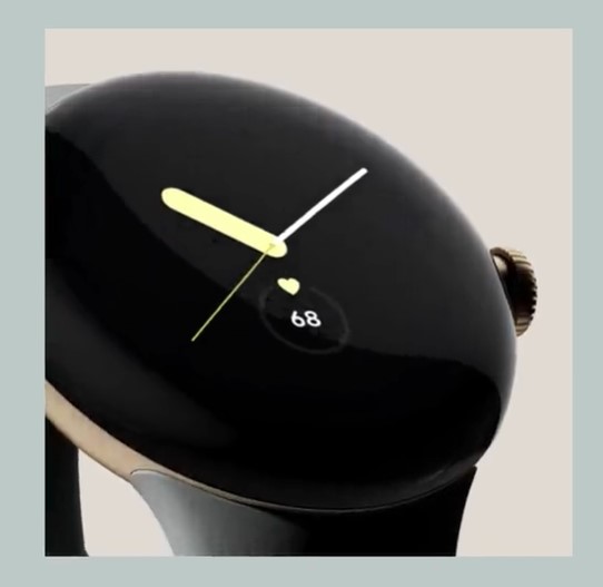 메이드바이구글 트윗의 짧은 영상속의 픽셀워치 이미지