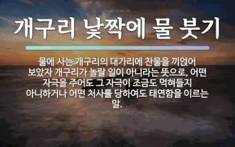 속담 100가지와 뜻 주요 속담_9