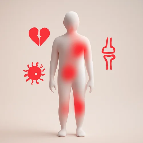 40대 이후, 만성 염증이 건강에 미치는 영향은 무엇입까?