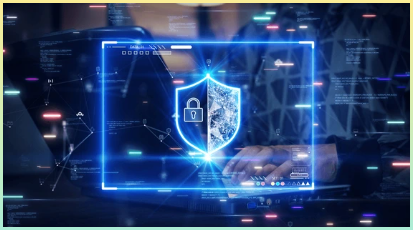 디지털 기술 사이버 보안 암호를 통해 개인 정보를 온라인 범죄로부터 보호하기 위해 응용 프로그램에 액세스하거나 인터넷 네트워크에 로그인하는 랩톱 컴퓨터를 사용하는 남자