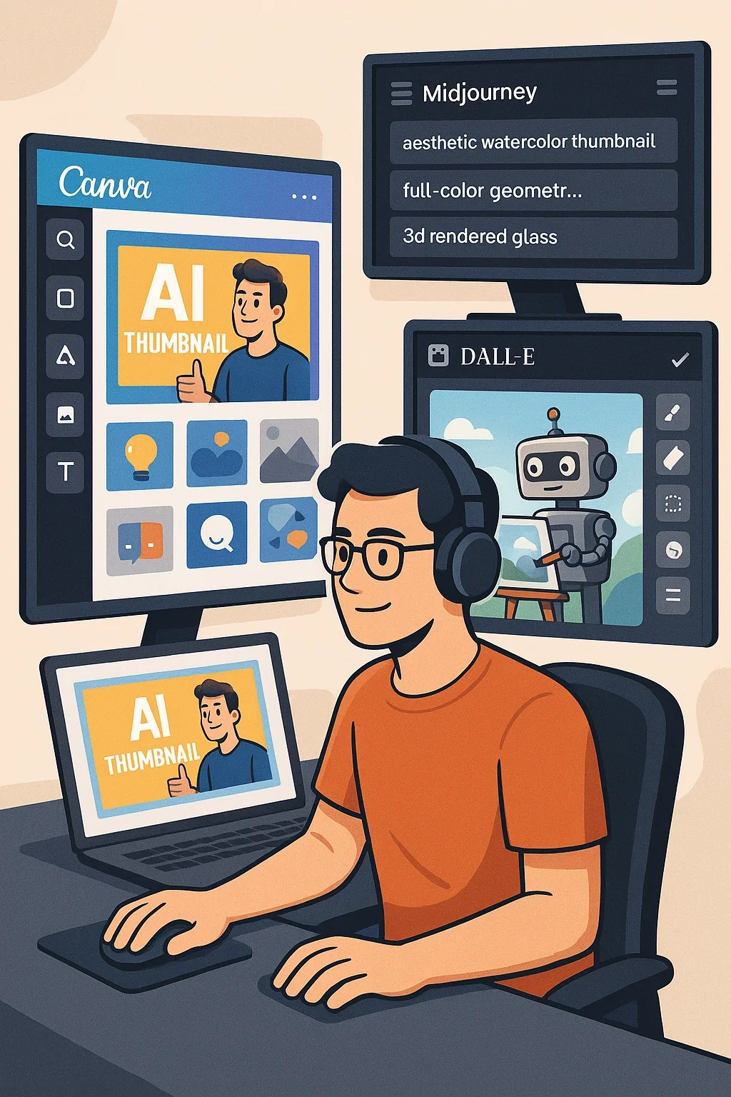 AI이미지 자동생성 비교