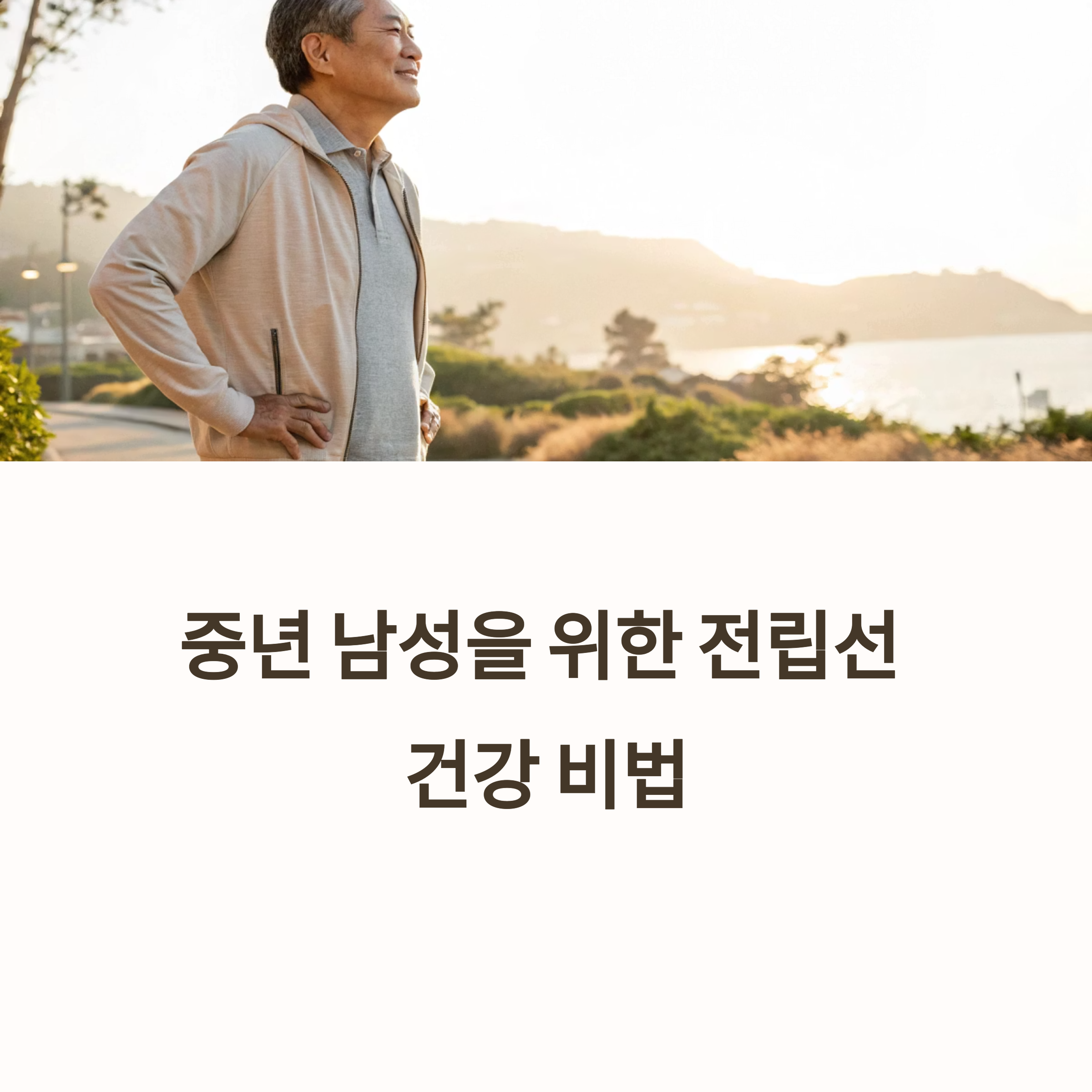 전립선 건강 생활수칙