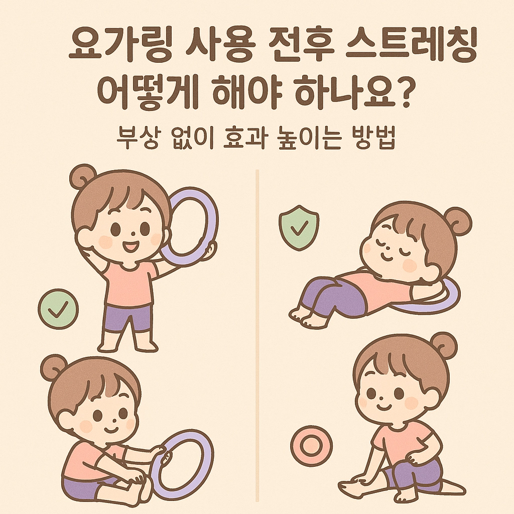 요가링 사용 전후 스트레칭 어떻게 해야 하나요 부상 없이 효과 높이는 방법