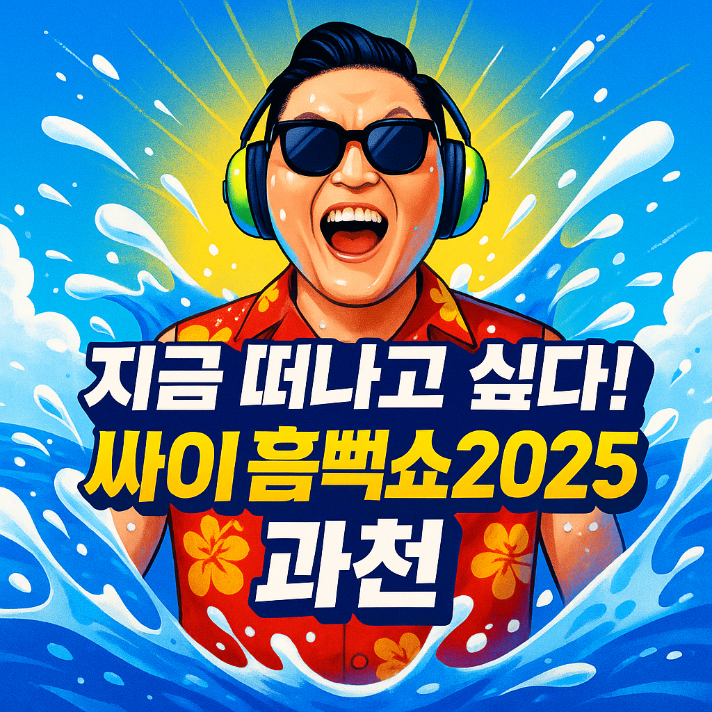 싸이 흠뻑쇼 예약하러 가기