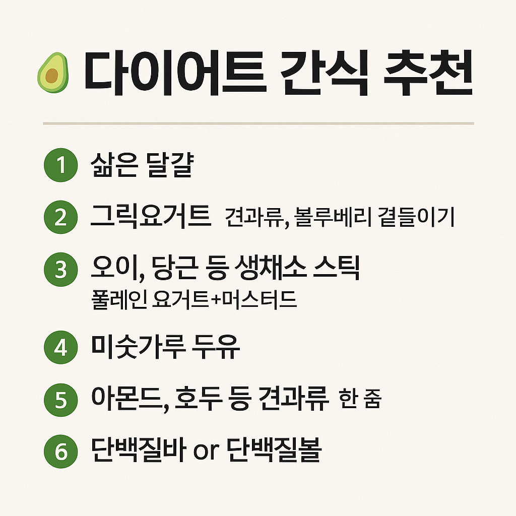 다이어트 간식 추천