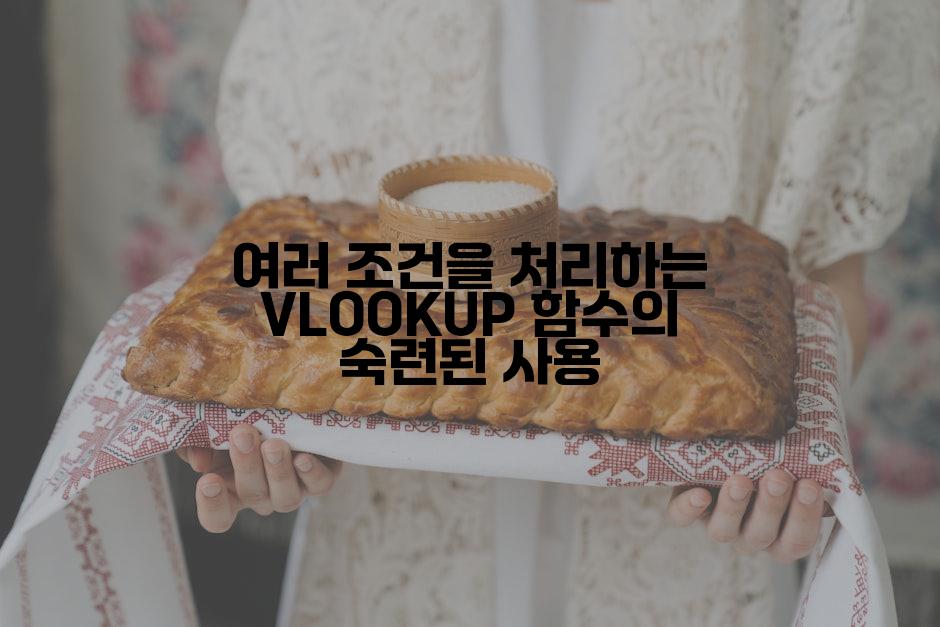 여러 조건을 처리하는 VLOOKUP 함수의 숙련된 사용
