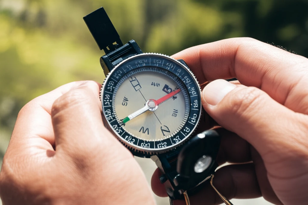 나침반 자편각 이해와 방위각 측정법 ..