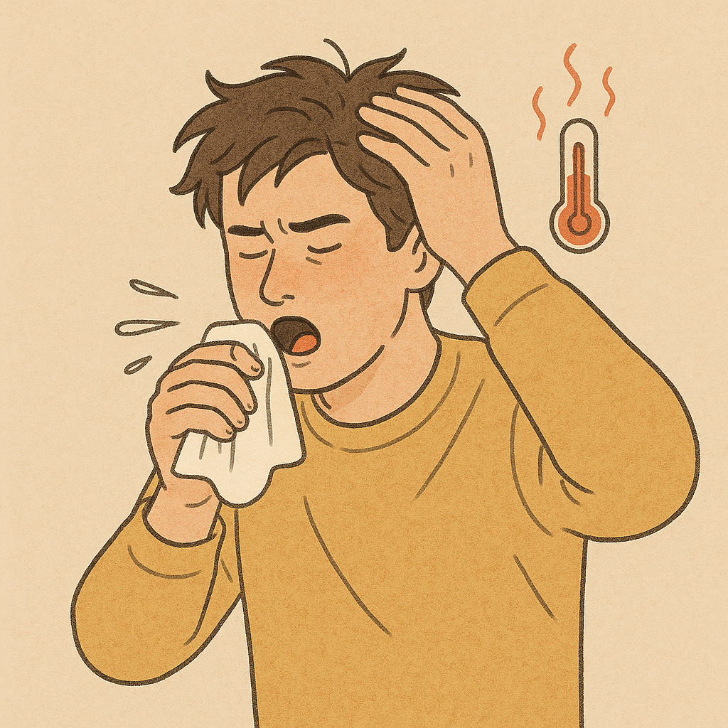 냉방병과 감기에 관련된 사진