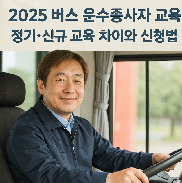 2025 버스 운수종사자 교육 – 정기·신규 교육 차이와 신청법