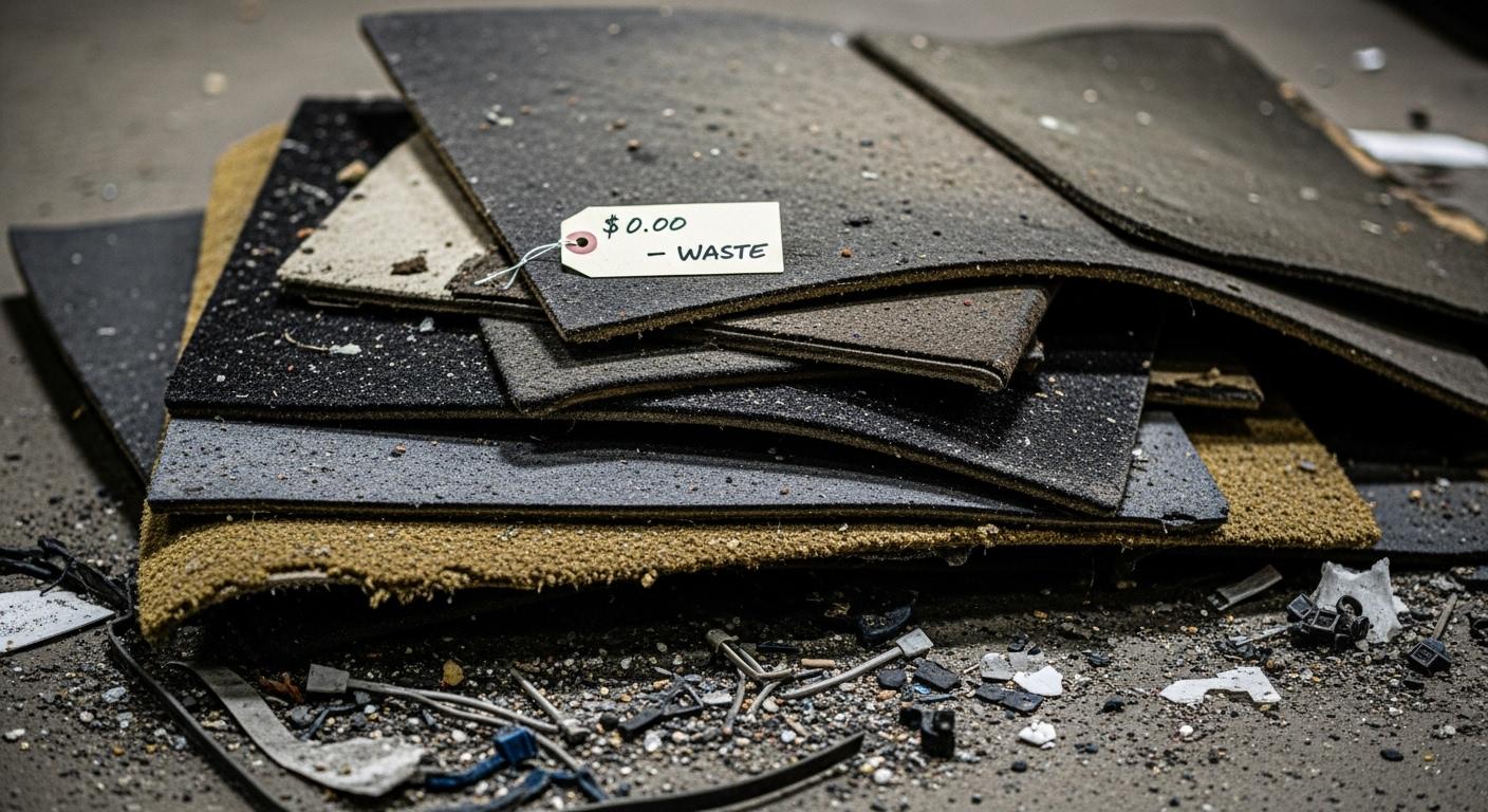 바닥매트 폐기물 가격