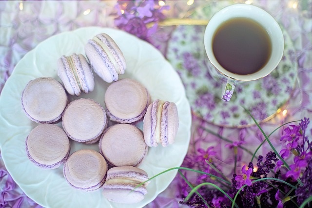 마카롱, 차와 잘 어울리는 디저트