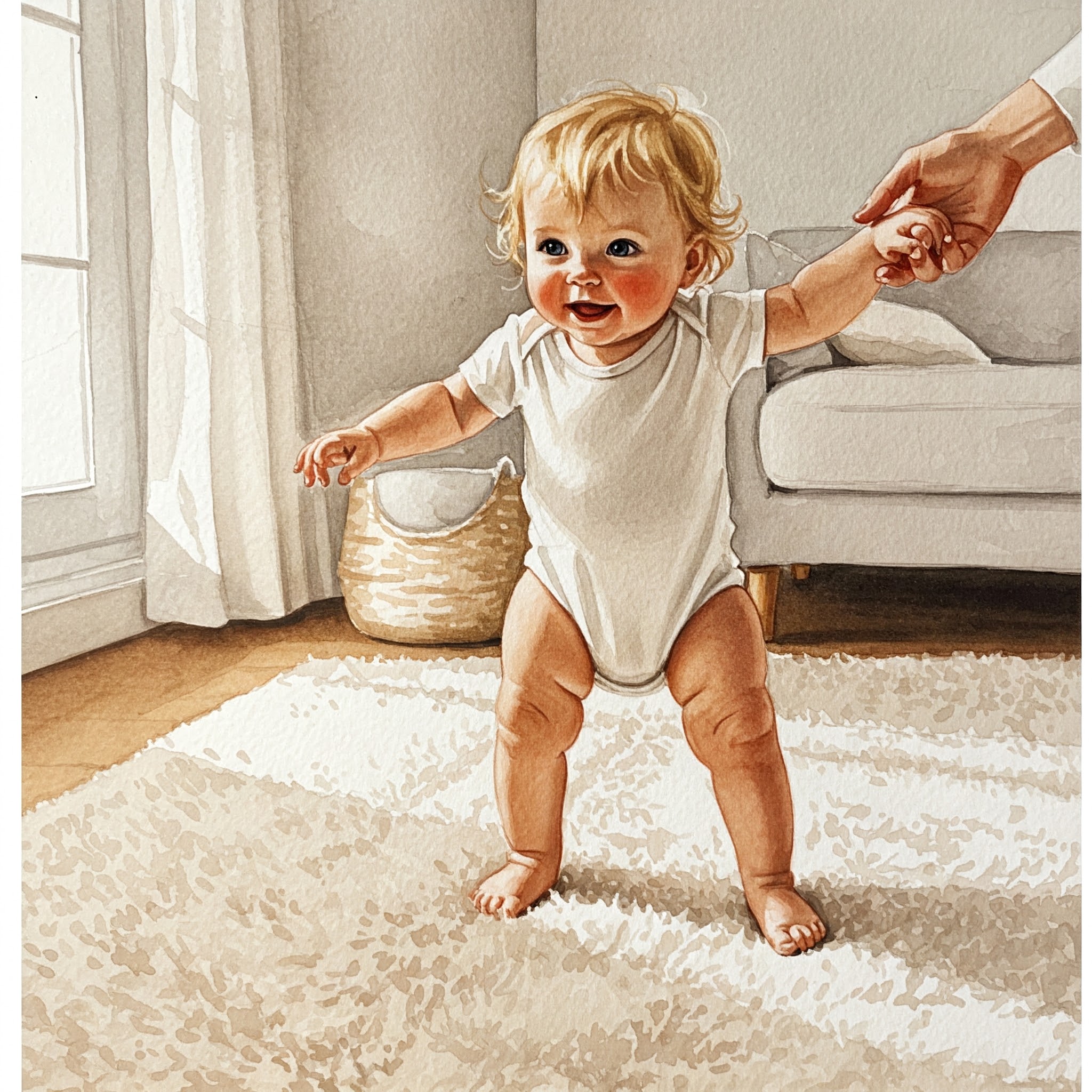 걸음마를 시작한 아이