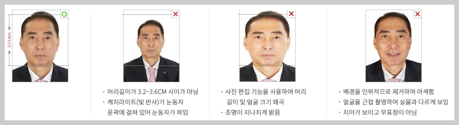 여권 사진 규정