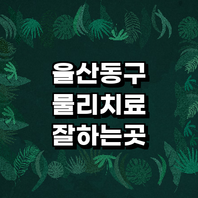 울산 동구 정형외과