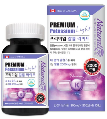 프리미엄 칼륨 라이트 108g&#44; 120정&#44; 1개