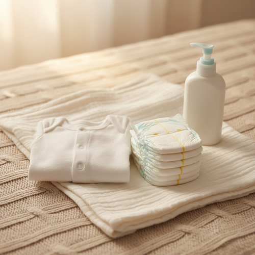 사랑스러운 아기를 위한 출산가방 품목