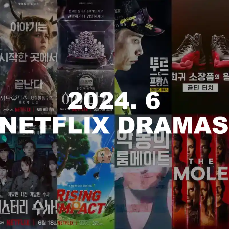 2024년 6월 넷플릭스 신작 드라마 추천 리스트