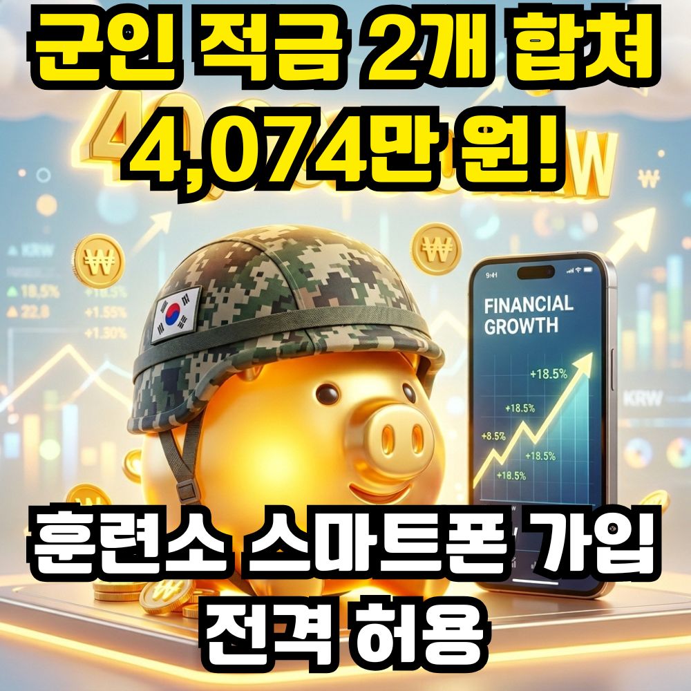 2026 청년미래적금 장병내일준비적금 중복 가입 4천만원 목돈 만들기 혜택