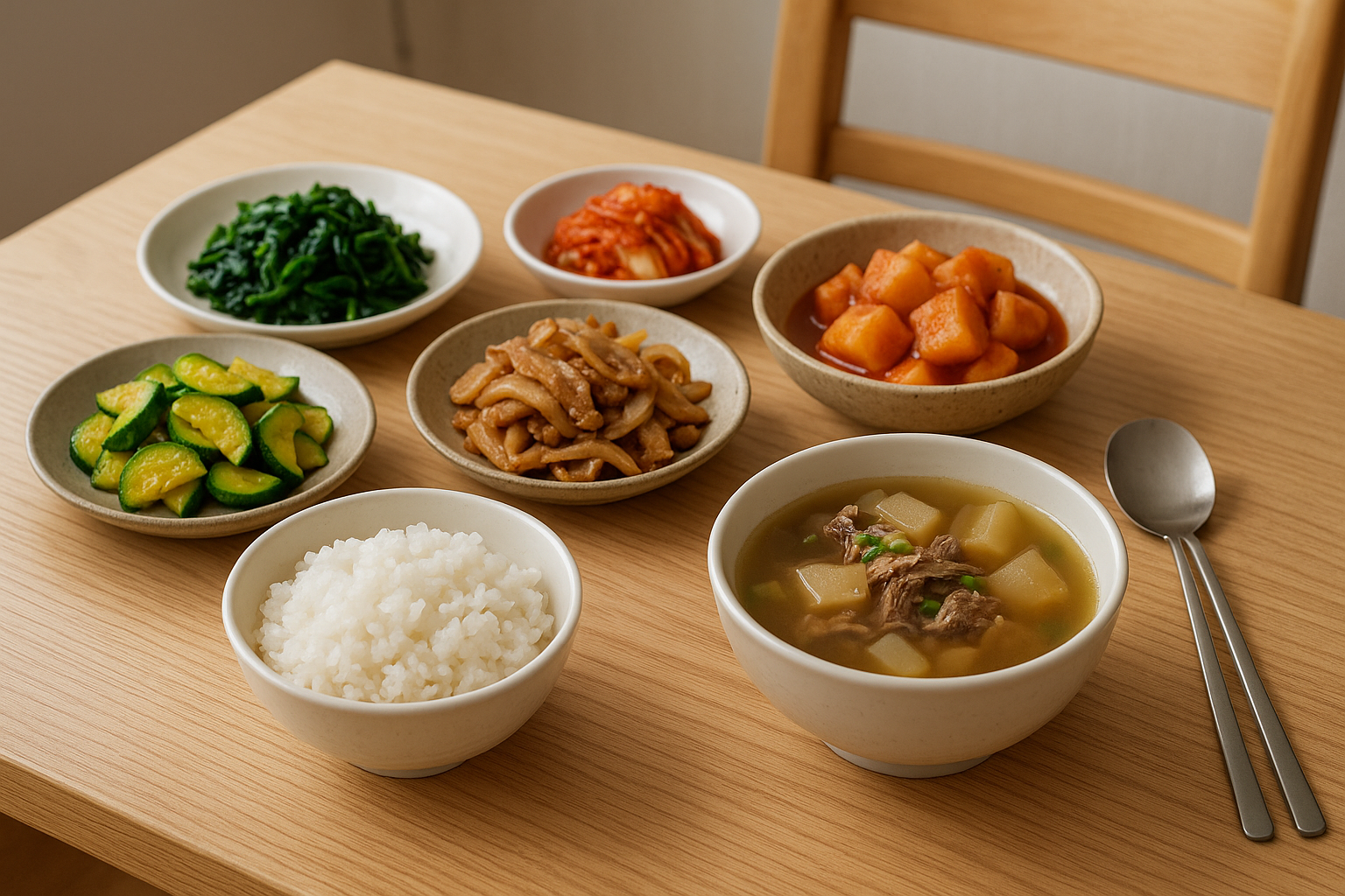 우리에게 가장 익숙하고 따뜻한 음식인 집밥