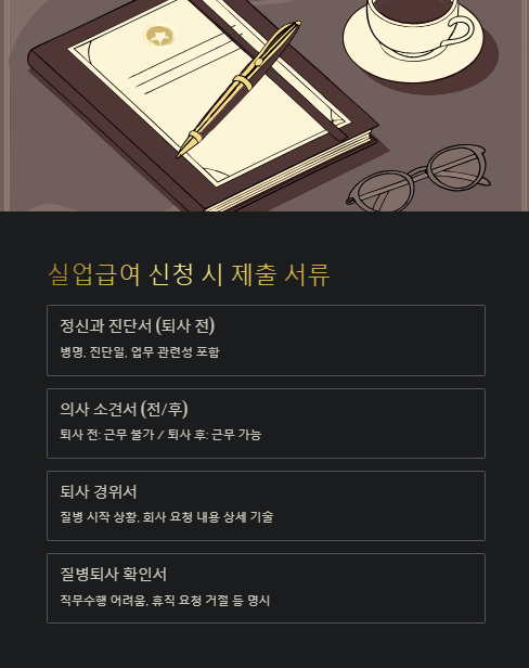 실업급여 신청 시 제출 서류