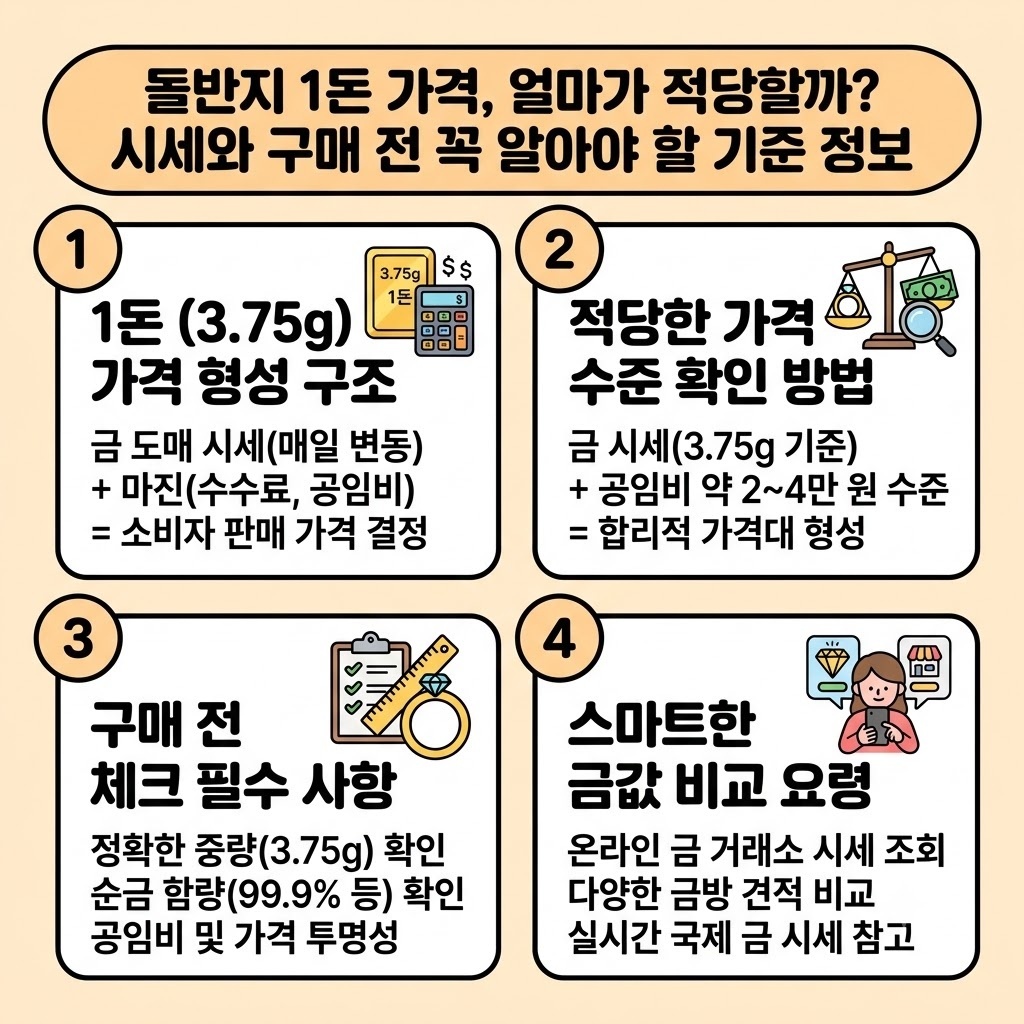 돌반지 1돈 가격, 얼마가 적당할까? 시세와 구매 전 꼭 알아야 할 기준