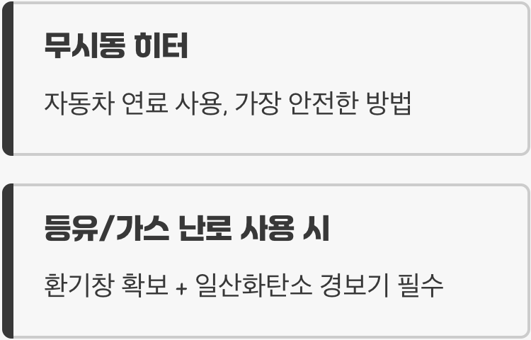 난방의 핵심, 안전이 최우선