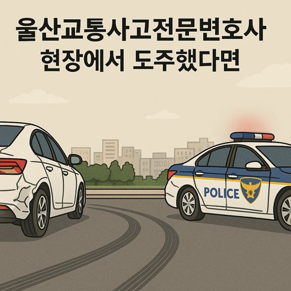 울산교통사고전문변호사,뺑소니혐의현장