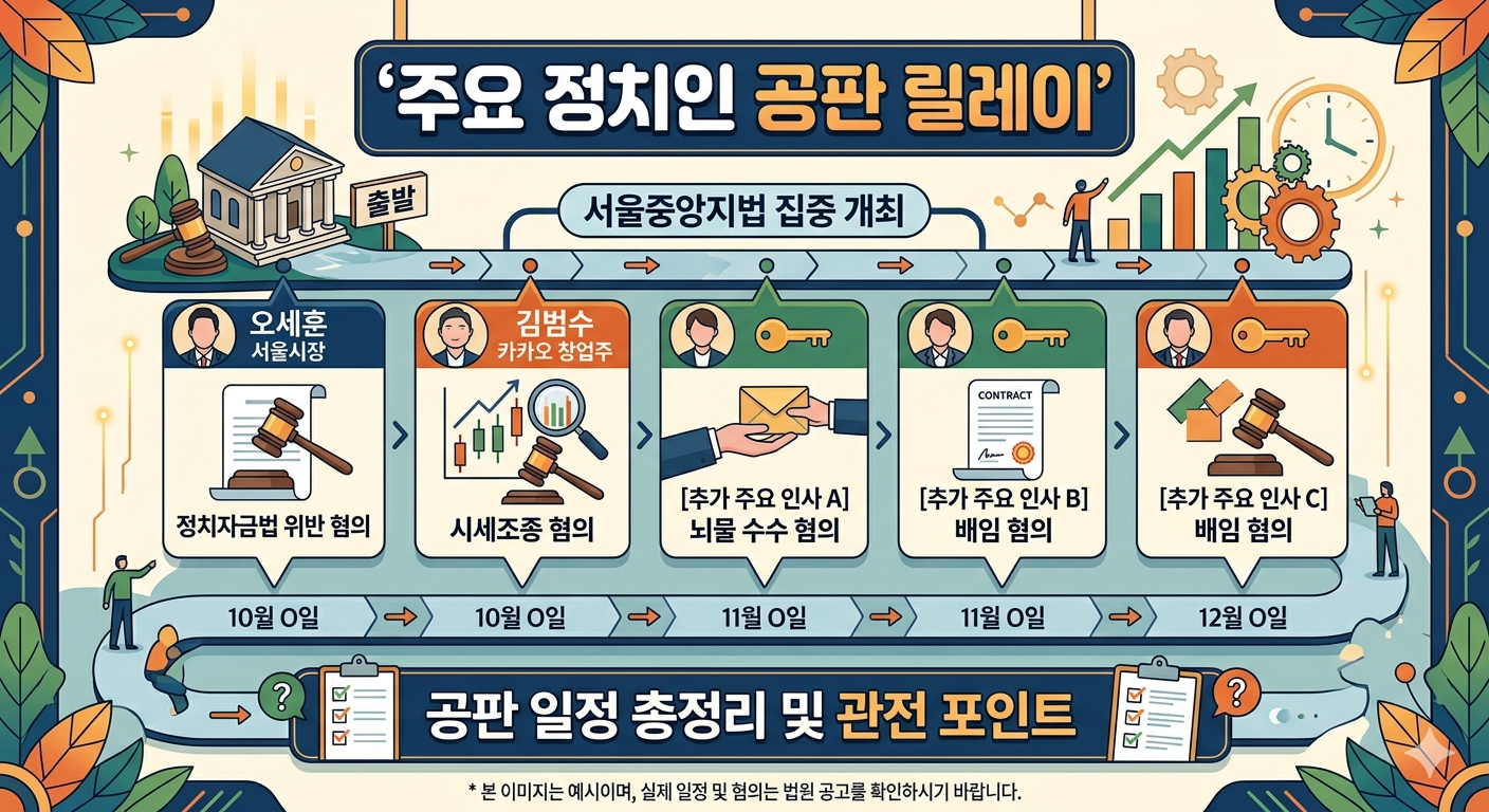 주요 인사 공판 릴레이
