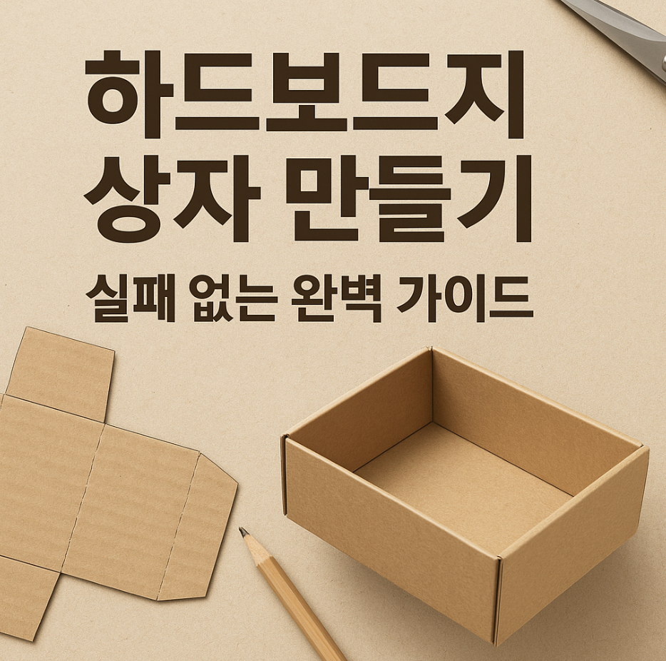 하드보드지 상자 만들기, 실패 없는 완벽 가이드