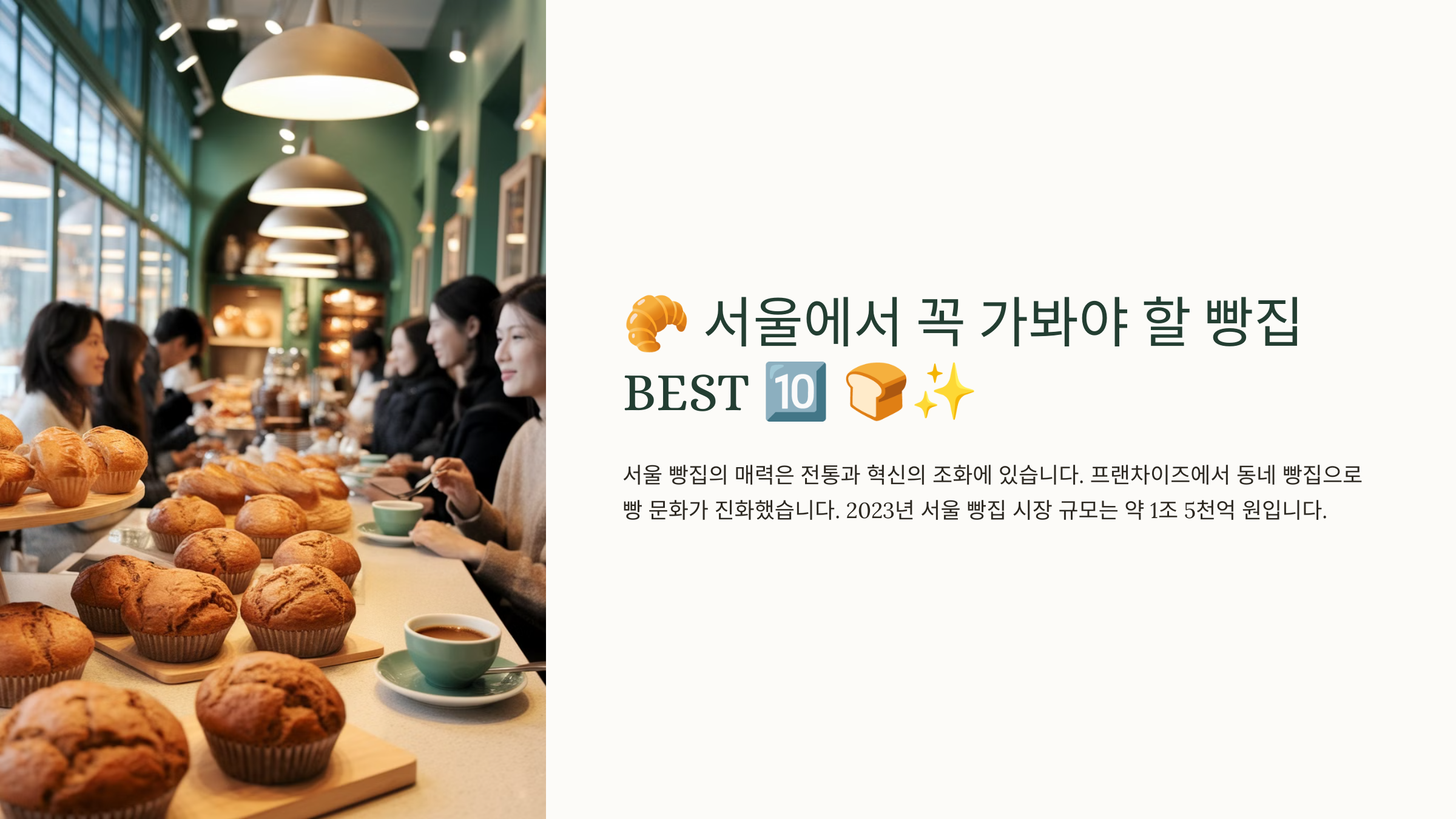 서울에서 꼭 가봐야 할 빵집 BEST10