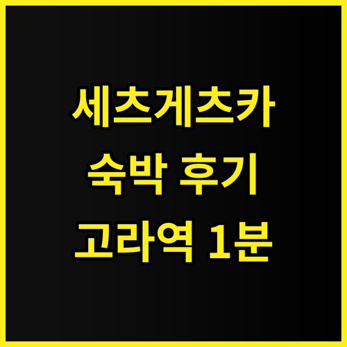 세츠게츠카 숙박 후기! 고라역 1분 ..