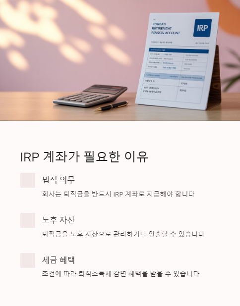 irp 계좌가 필요한 이유