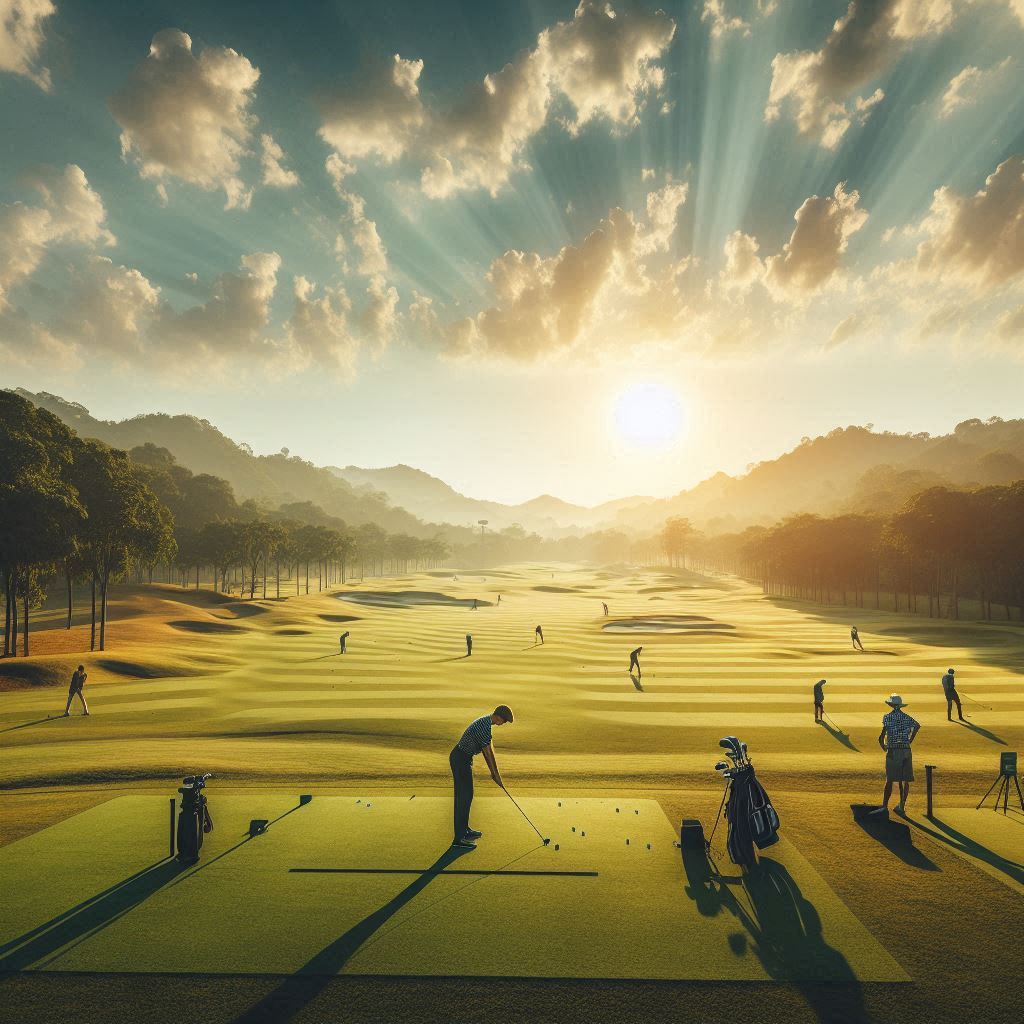 실외골프연습장 배경