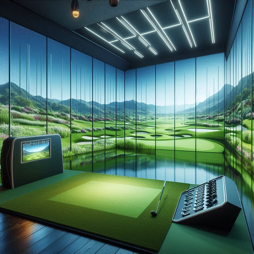 스크린골프장 배경