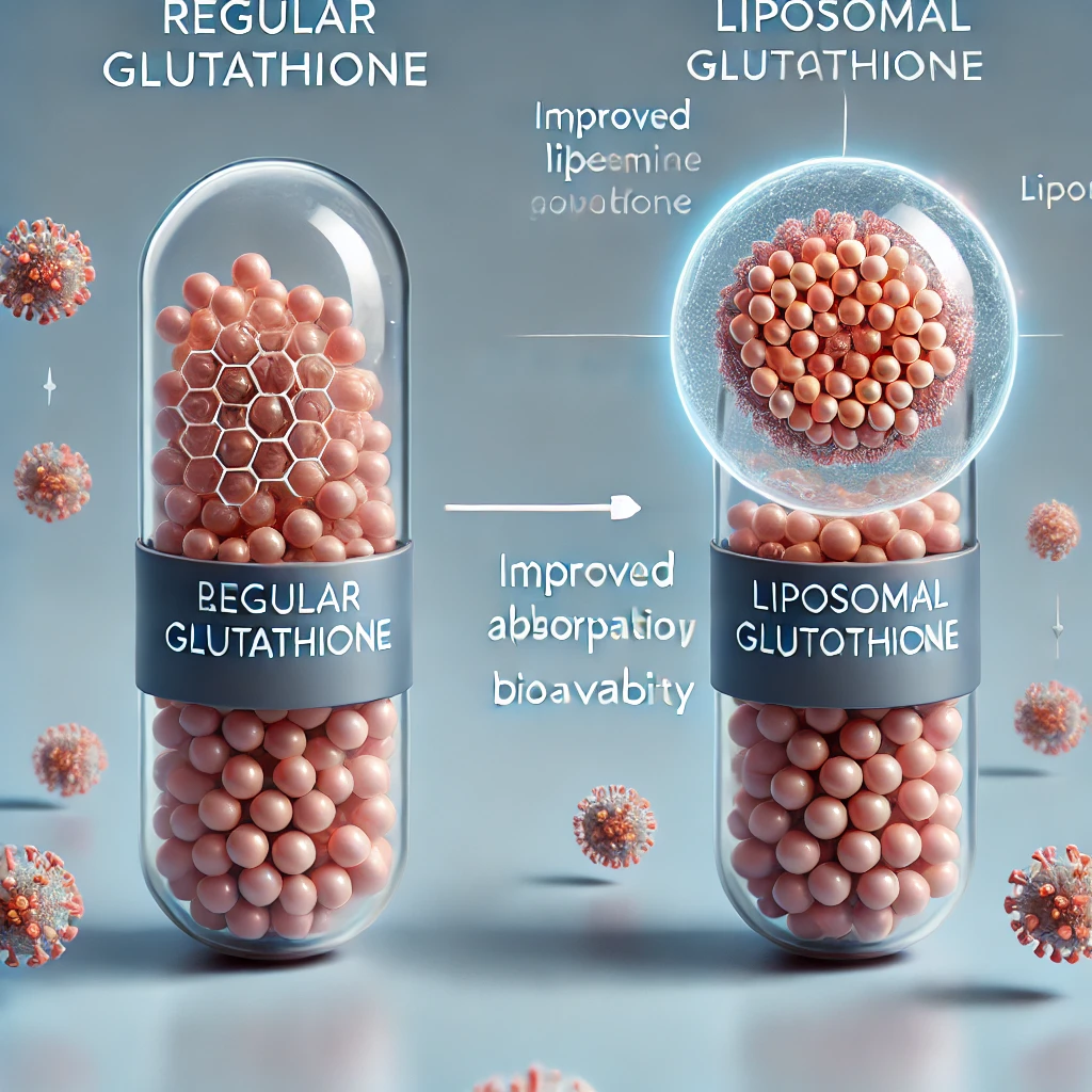 글루타치온과 리포좀글루타치온을 표현한 인포그래픽