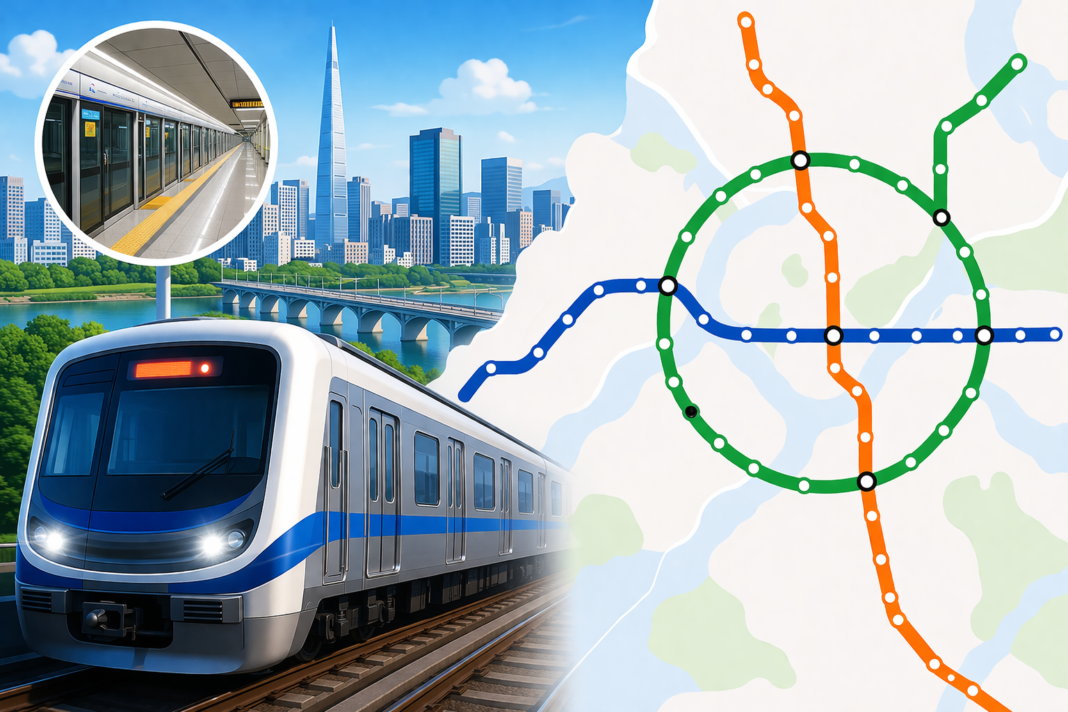 서울 지하철 노선도 크게 보기 (1호선·2호선·3호선 완벽 정리) 최신판 다운로드 방법까지 관련 사진