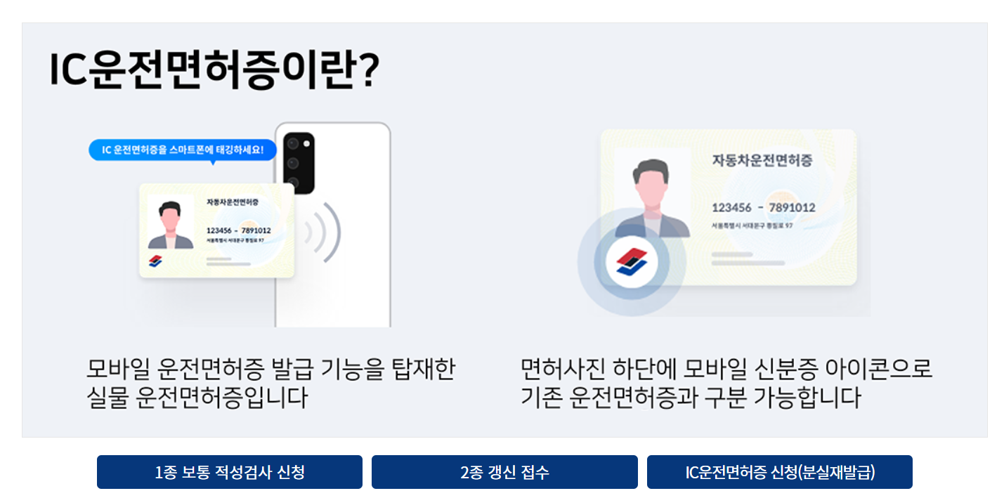 모바일 운전면허증 발급방법