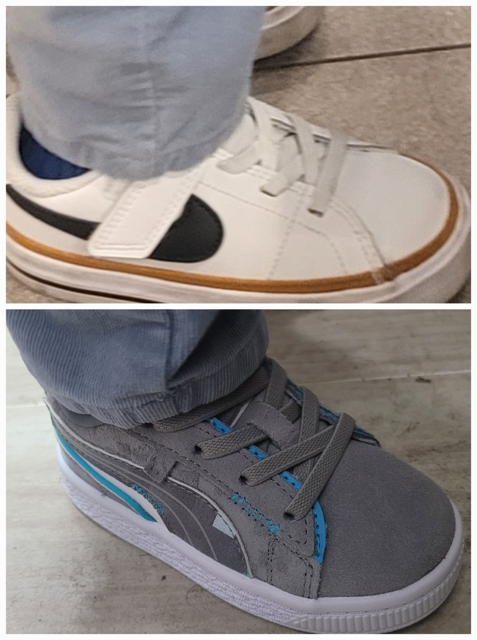 나이키 코트레거시와 푸마 스웨이드 사이즈 비교