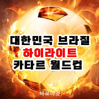 대한민국 대 브라질 16강 축구 경기 결과 하이라이트